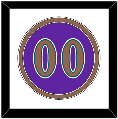 Arizona Number - Alternate Purple (1998-2006) - Signature Tier 1