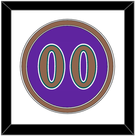 Arizona Number - Alternate Purple (1998-2006) - Signature Tier 1