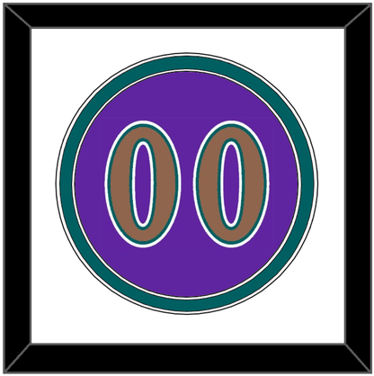 Arizona Number - Alternate Purple (1998-2006) - Signature Tier 2