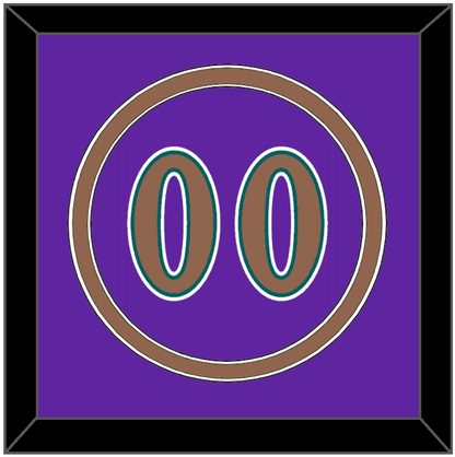 Arizona Number - Alternate Purple (1998-2006) - Signature Tier 3