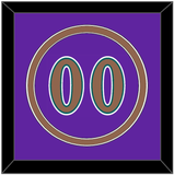 Arizona Number - Alternate Purple (1998-2006) - Double Mat 3
