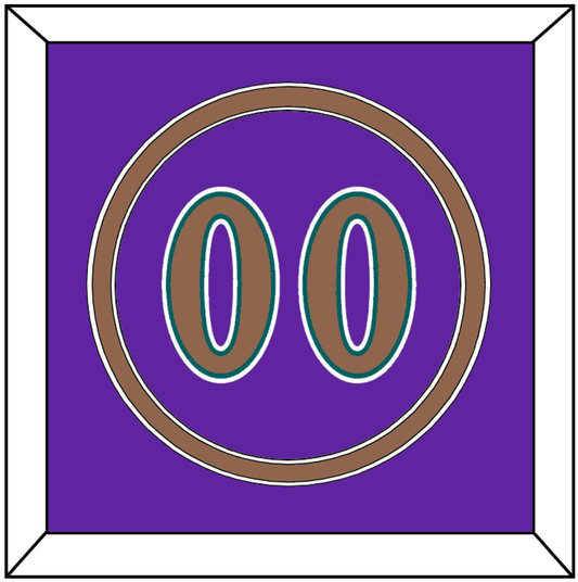 Arizona Number - Alternate Purple (1998-2006) - Signature Tier 3