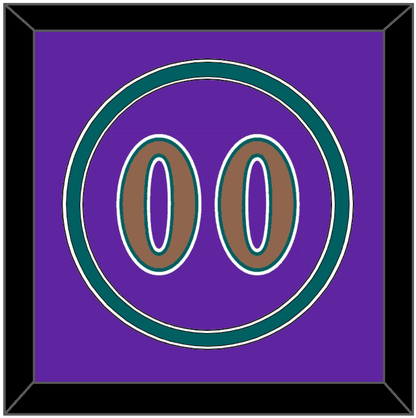 Arizona Number - Alternate Purple (1998-2006) - Signature Tier 4