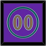Arizona Number - Alternate Purple (1998-2006) - Double Mat 4