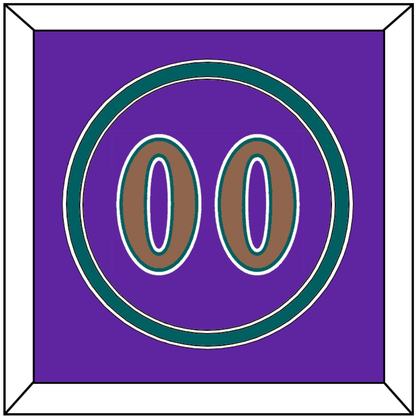 Arizona Number - Alternate Purple (1998-2006) - Signature Tier 4