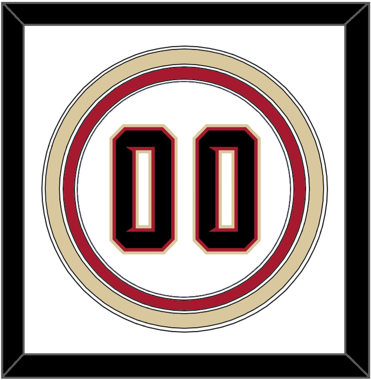 Arizona Number - Home White (2020-2023) - Premier Tier 1