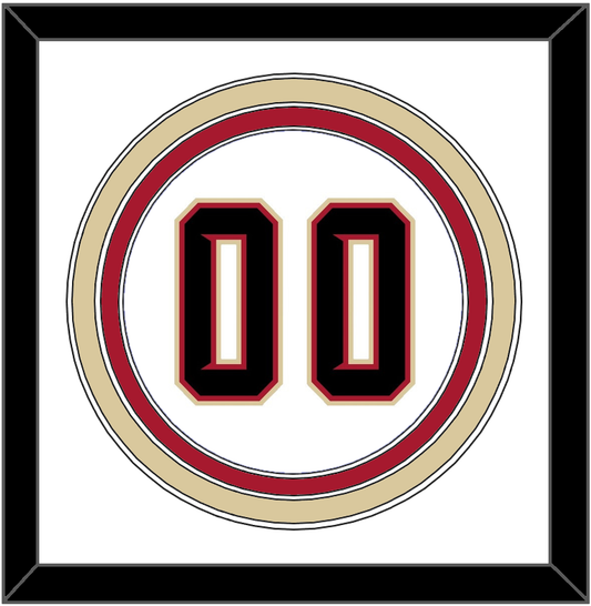 Arizona Number - Home White (2020-2023) - Premier Tier 1