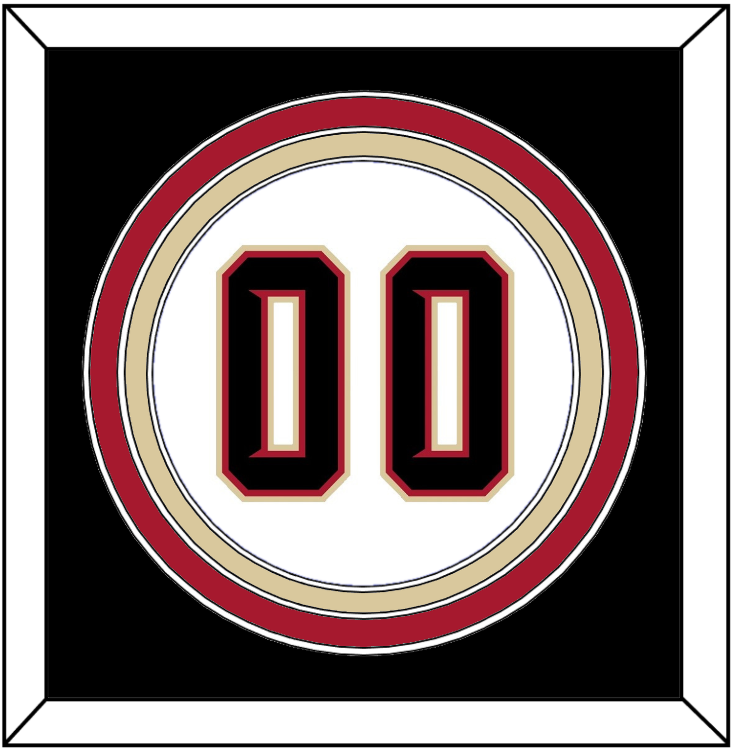 Arizona Number - Home White (2020-2023) - Premier Tier 3
