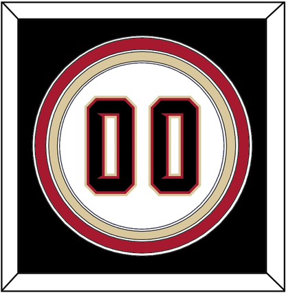 Arizona Number - Home White (2020-2023) - Premier Tier 3