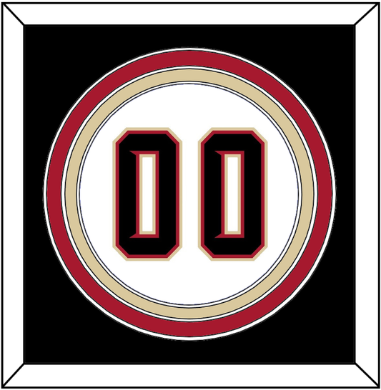 Arizona Number - Home White (2020-2023) - Premier Tier 3