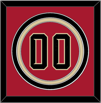 Arizona Number - Alternate Red (2020-2023) - Premier Tier 2