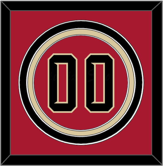 Arizona Number - Alternate Red (2020-2023) - Premier Tier 2