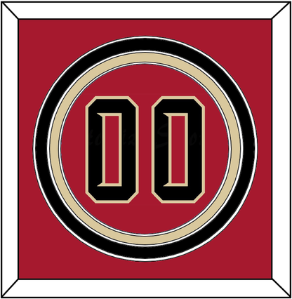Arizona Number - Alternate Red (2020-2023) - Premier Tier 2