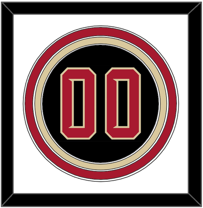 Arizona Number - Alternate Black (2020-2023) - Premier Tier 1
