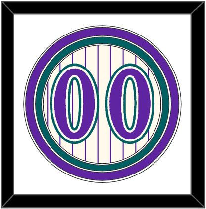 Arizona Number - Home Off-White Pinstripes (2001-2006) - Premier Tier 1