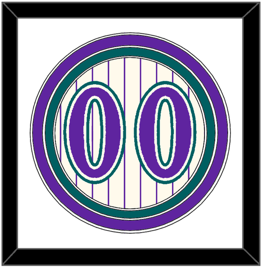 Arizona Number - Home Off-White Pinstripes (2001-2006) - Premier Tier 1