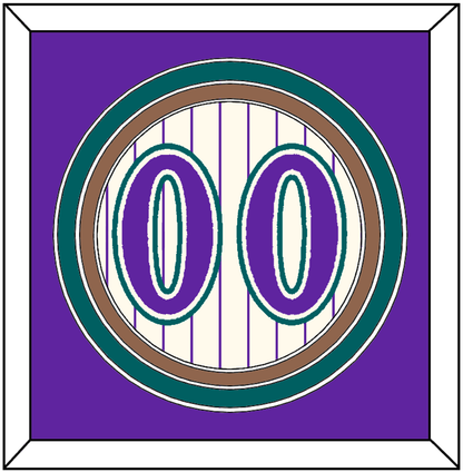 Arizona Number - Home Off-White Pinstripes (2001-2006) - Premier Tier 2