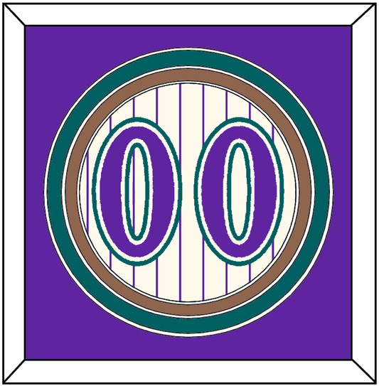 Arizona Number - Home Off-White Pinstripes (2001-2006) - Premier Tier 2