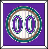 Arizona Number - Home Off-White Pinstripes (2001-2006) - Triple Mat 2