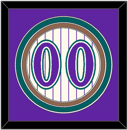 Arizona Number - Home Off-White Pinstripes (2001-2006) - Premier Tier 2
