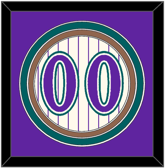 Arizona Number - Home Off-White Pinstripes (2001-2006) - Premier Tier 2