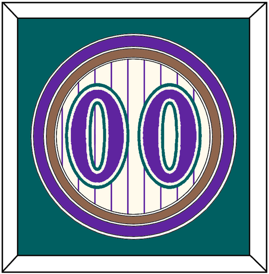 Arizona Number - Home Off-White Pinstripes (2001-2006) - Premier Tier 3