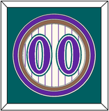 Arizona Number - Home Off-White Pinstripes (2001-2006) - Triple Mat 3