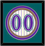 Arizona Number - Home Off-White Pinstripes (2001-2006) - Triple Mat 3