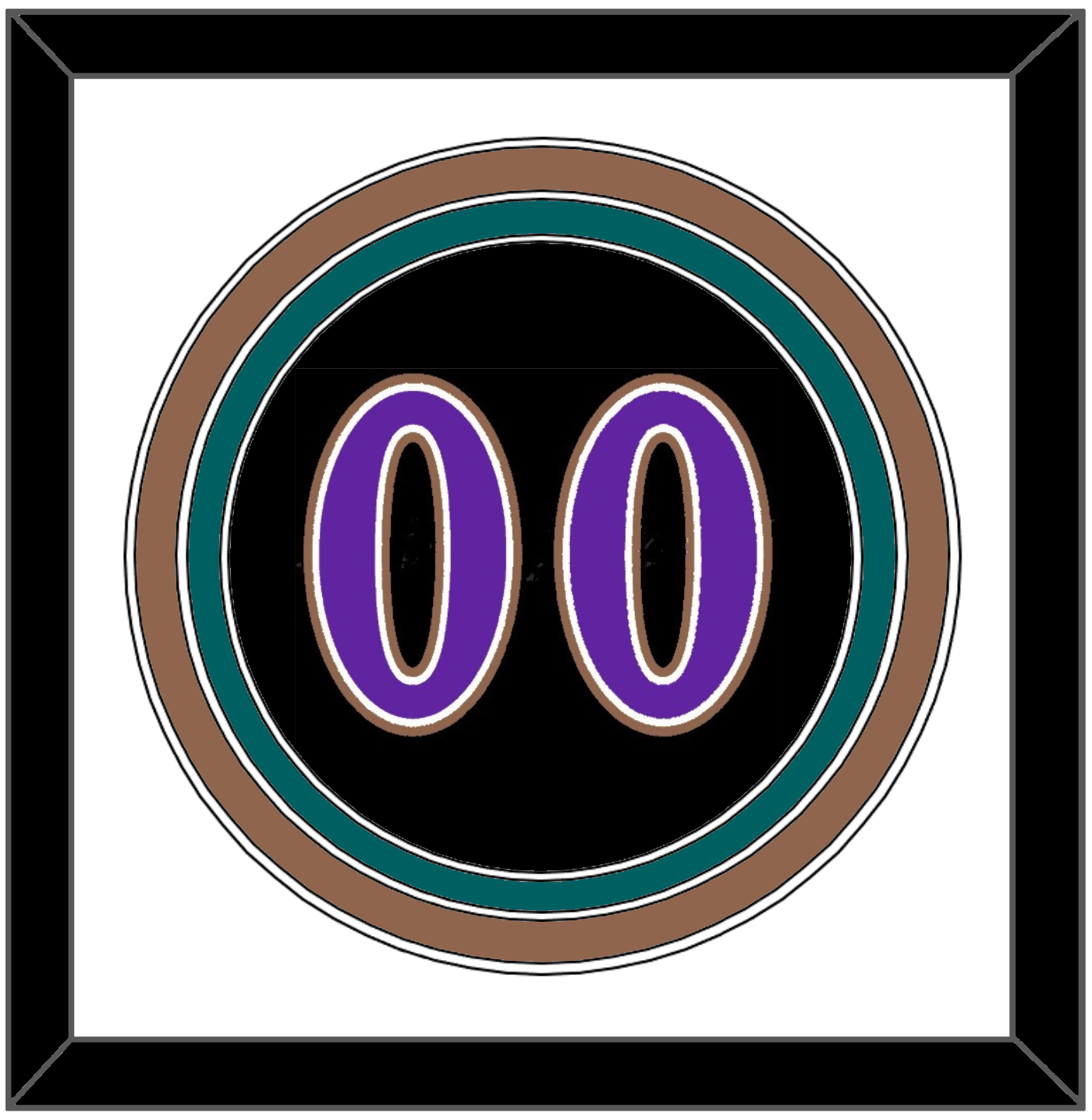 Arizona Number - Alternate Black (2001-2006) - Premier Tier 1