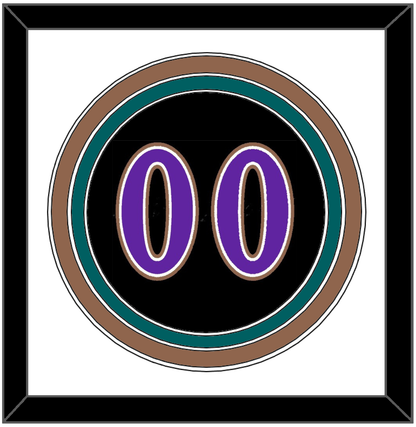 Arizona Number - Alternate Black (2001-2006) - Premier Tier 1