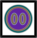 Arizona Number - Alternate Purple (1998-2006) - Triple Mat 1