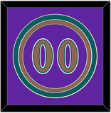 Arizona Number - Alternate Purple (1998-2006) - Triple Mat 2