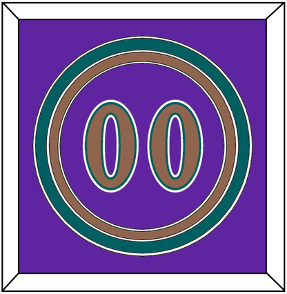 Arizona Number - Alternate Purple (1998-2006) - Premier Tier 2