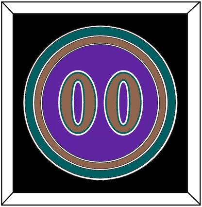 Arizona Number - Alternate Purple (1998-2006) - Premier Tier 3