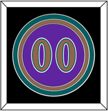 Arizona Number - Alternate Purple (1998-2006) - Triple Mat 3