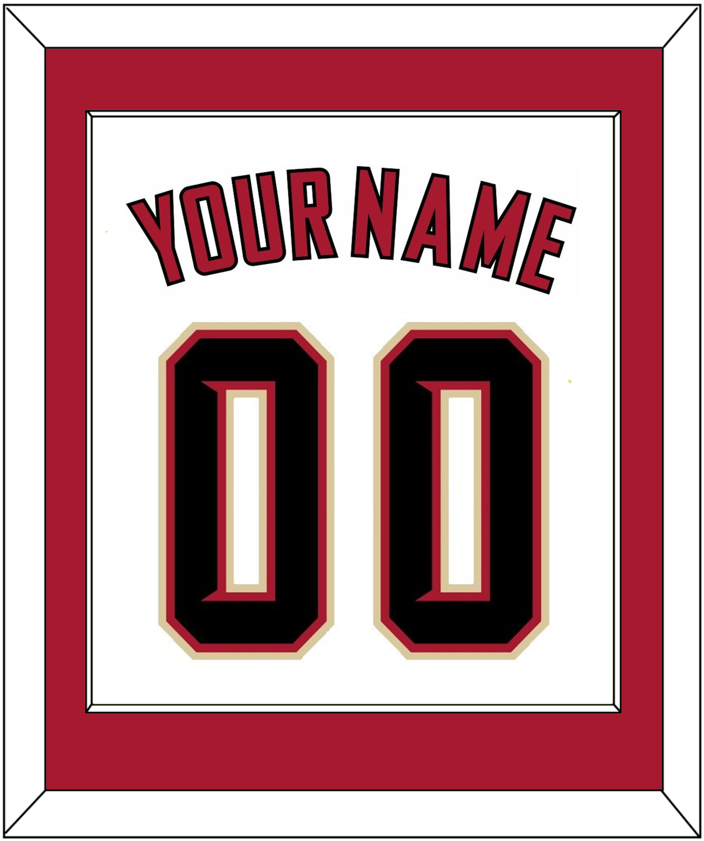 Arizona Name & Number - Home White (2020-2023) - Essential Tier 1