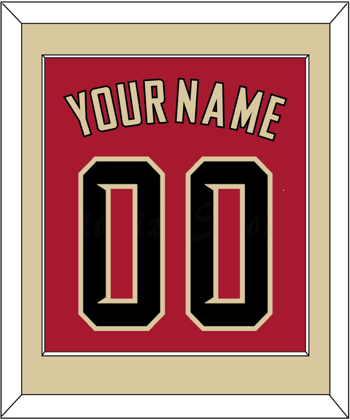 Arizona Name & Number - Alternate Red (2020-2023) - Essential Tier 2