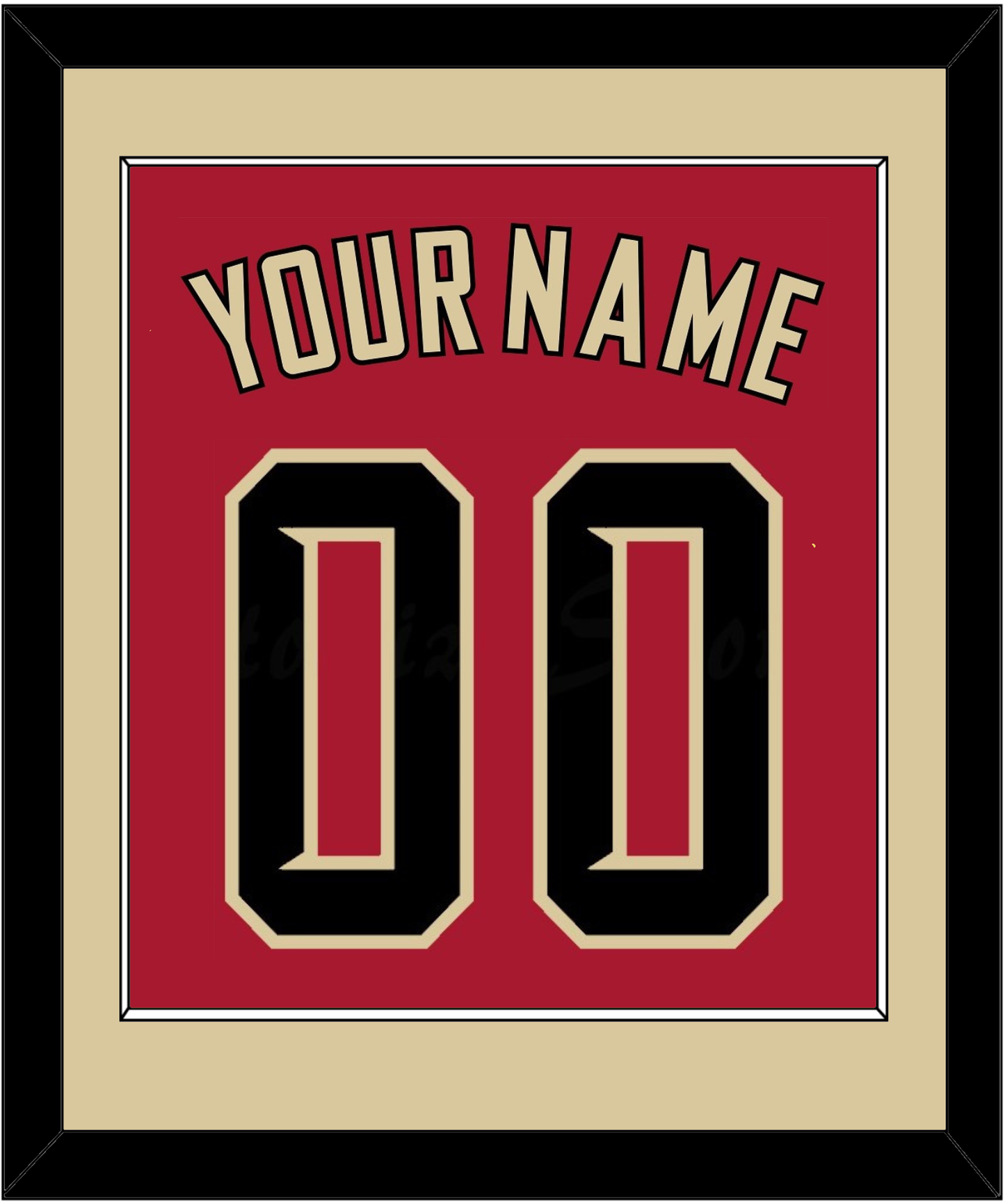 Arizona Name & Number - Alternate Red (2020-2023) - Essential Tier 2