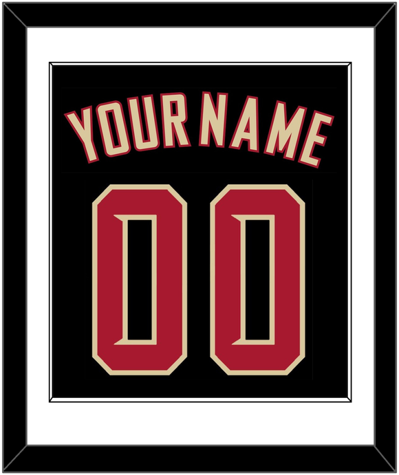 Arizona Name & Number - Alternate Black (2020-2023) - Single Mat 1