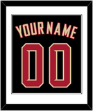Arizona Name & Number - Alternate Black (2020-2023) - Single Mat 1