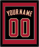 Arizona Name & Number - Alternate Black (2020-2023) - Single Mat 2