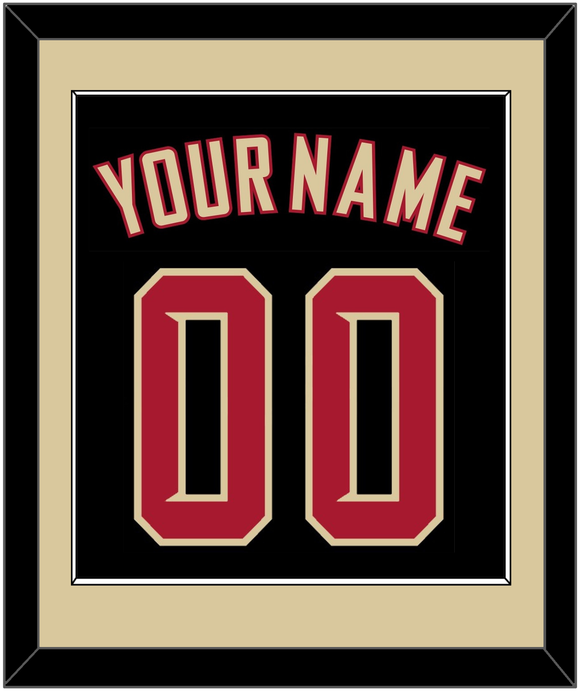 Arizona Name & Number - Alternate Black (2020-2023) - Single Mat 3