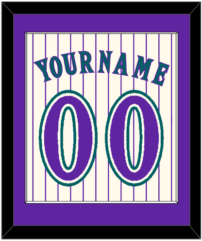 Arizona Name & Number - Home Off-White Pinstripes (2001-2006) - Essential Tier 1