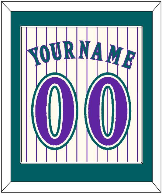 Arizona Name & Number - Home Off-White Pinstripes (2001-2006) - Essential Tier 2