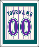Arizona Name & Number - Home Off-White Pinstripes (2001-2006) - Single Mat 2
