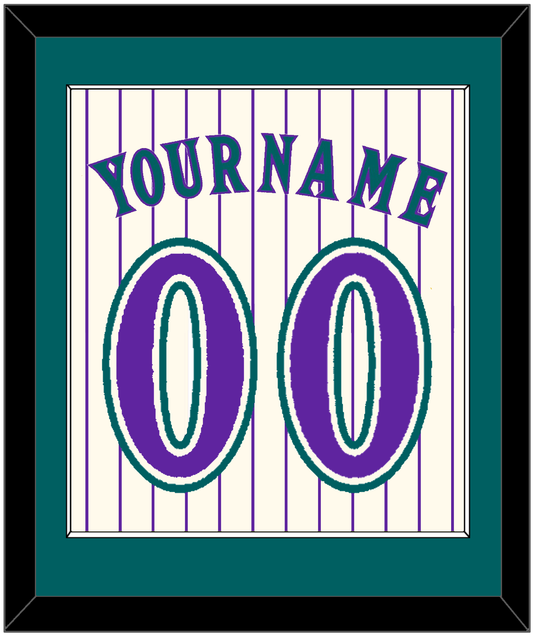 Arizona Name & Number - Home Off-White Pinstripes (2001-2006) - Essential Tier 2