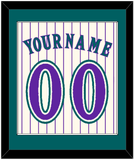 Arizona Name & Number - Home Off-White Pinstripes (2001-2006) - Single Mat 2