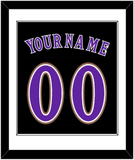Arizona Name & Number - Alternate Black (2001-2006) - Single Mat 1