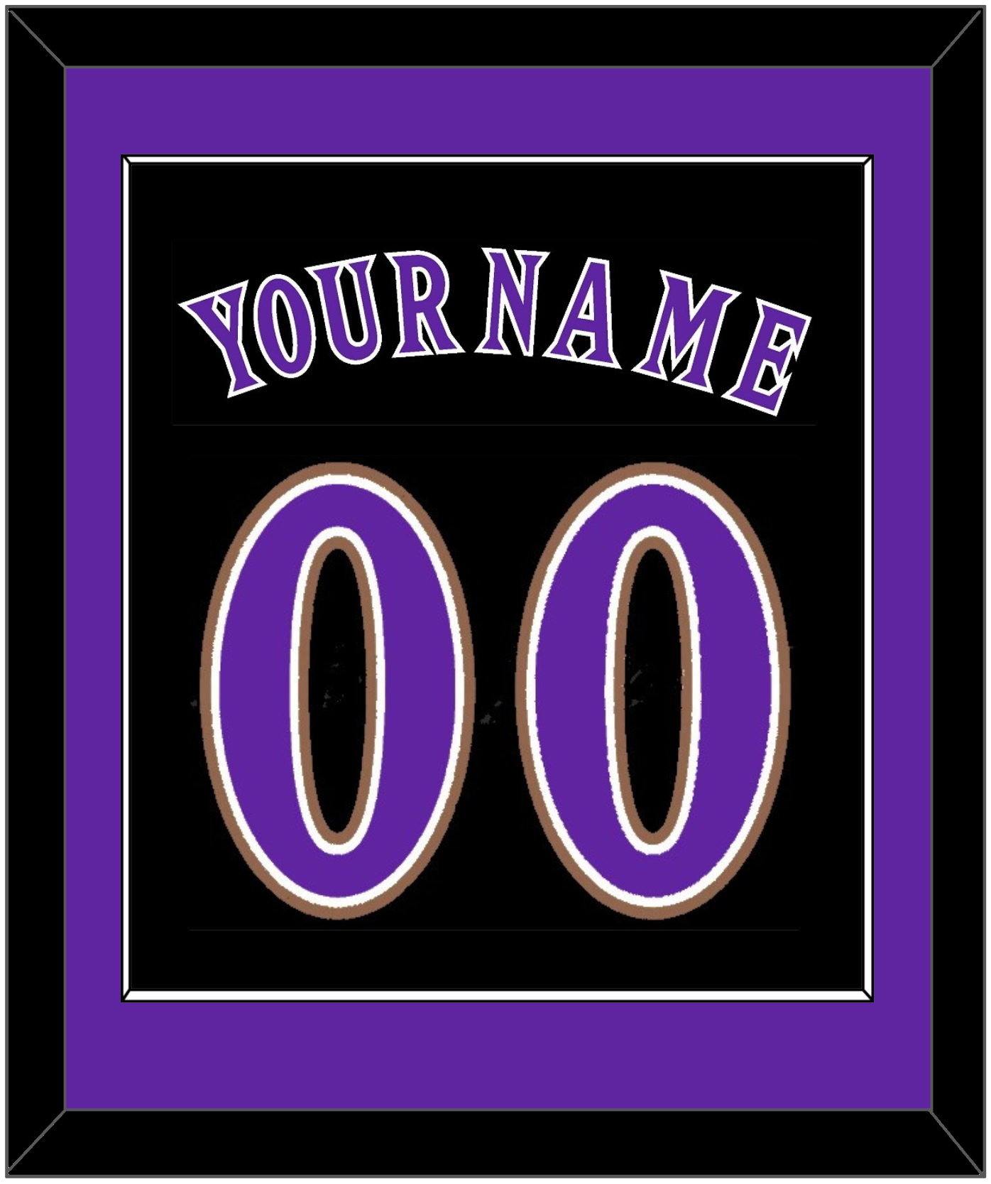 Arizona Name & Number - Alternate Black (2001-2006) - Essential Tier 2