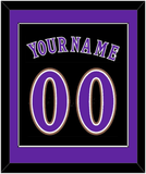 Arizona Name & Number - Alternate Black (2001-2006) - Single Mat 2